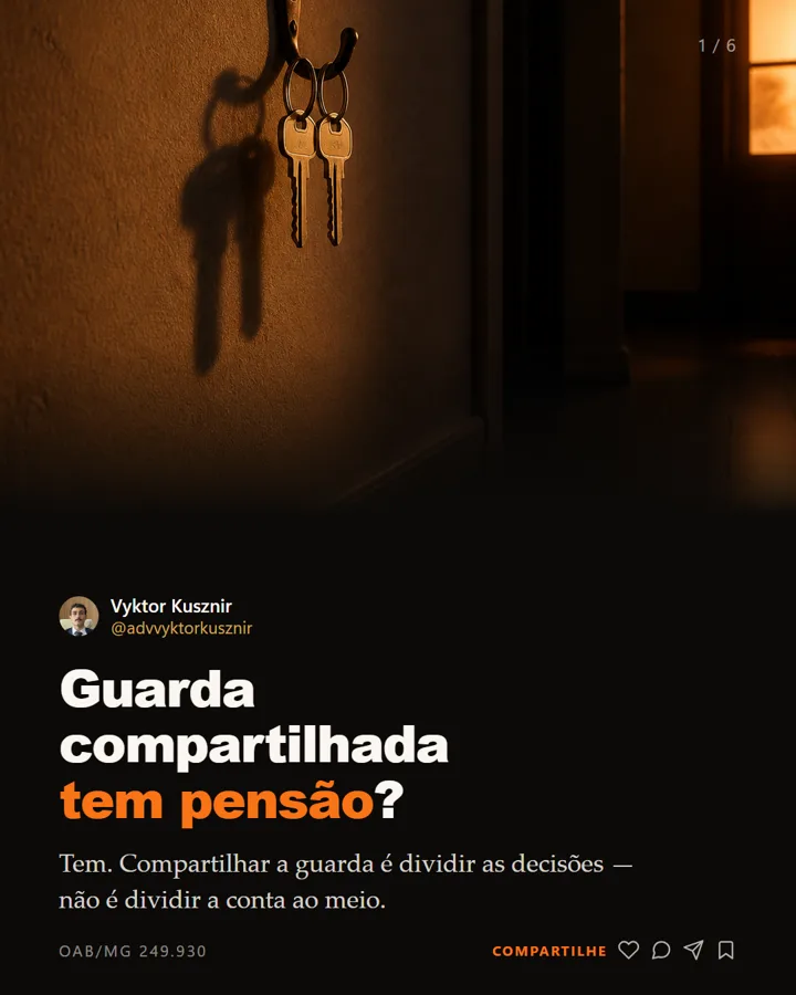 Capa de carrossel: guarda compartilhada tem pensão?