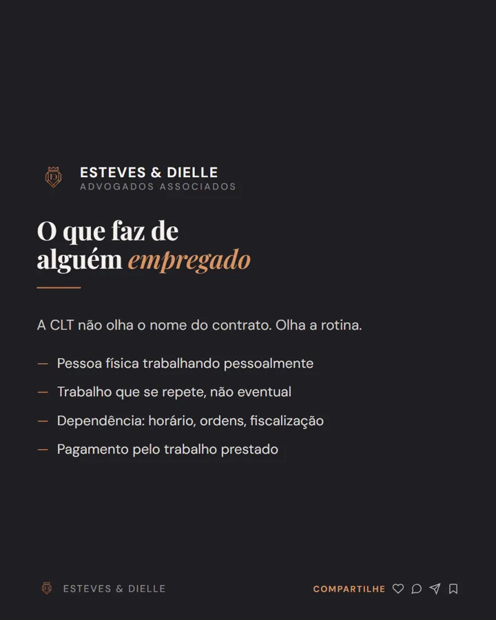 Post estático: o que faz de alguém empregado